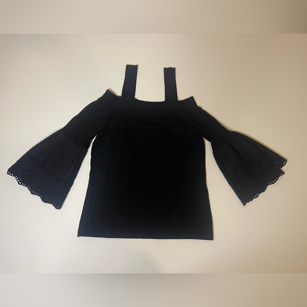 🍂 INC International Concepts Black Off-Shoulder Blouse